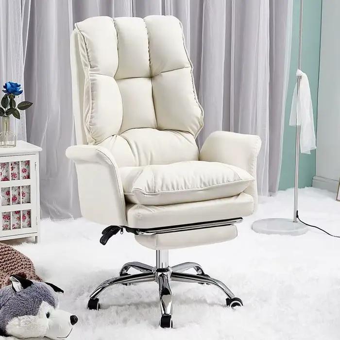 Chaise de bureau ergonomique en cuir PU