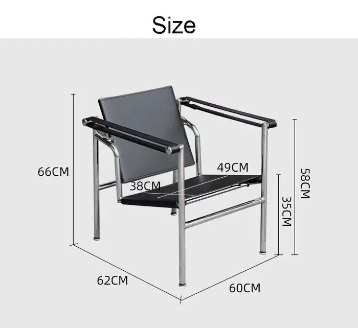 Chaise de fauteuil de style Kevin en cuir PU