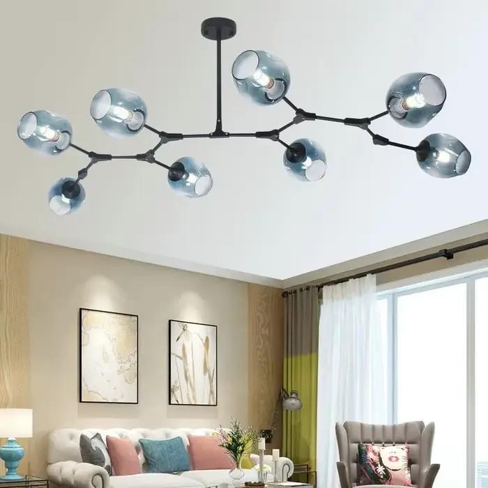Lustre en verre Ludeviation moderne pour LOFT
