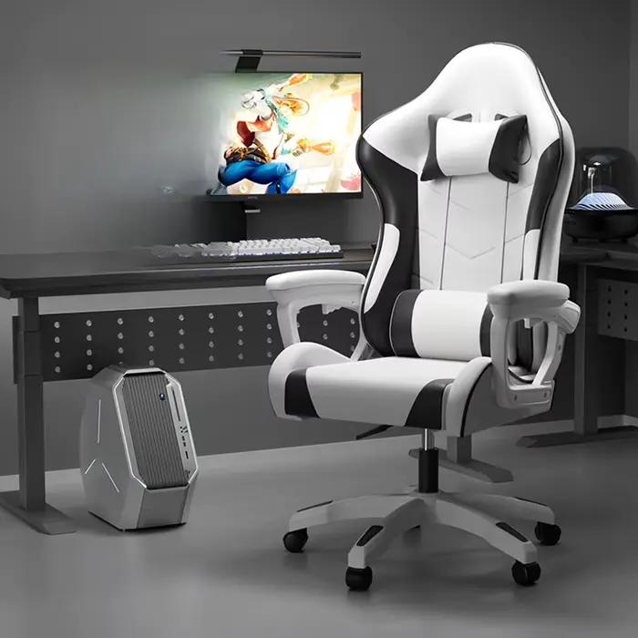 Bureau confortable chaise sédentaire oreiller repose-pieds ergonomique fauteuils De luxe salon De jeu Mobile Sillas De Oficina meubles De chambre