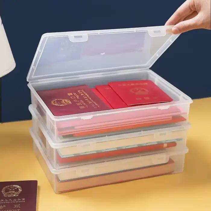 Organisateur de documents en plastique brillant PC multifonctionnel moderne pour rangement de fichiers et documents importants chez soi et au bureau