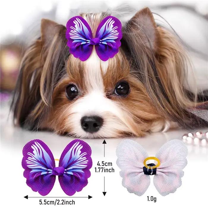 Accessoires Pour petits chiens, nœuds, fournitures pour cheveux pour animaux de compagnie, pinces à cheveux pour chiots, Table de toilettage Yorkshire, nœuds pour chat, Accessoire Pour Chien