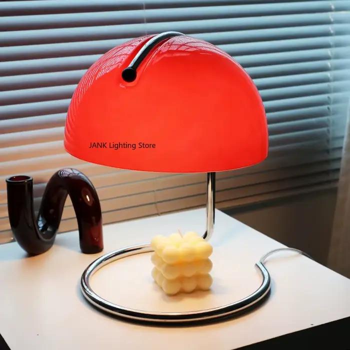 Bauhaus champignon moderne danois chambre salon blanc lampe de bureau décorative comprenant des ampoules