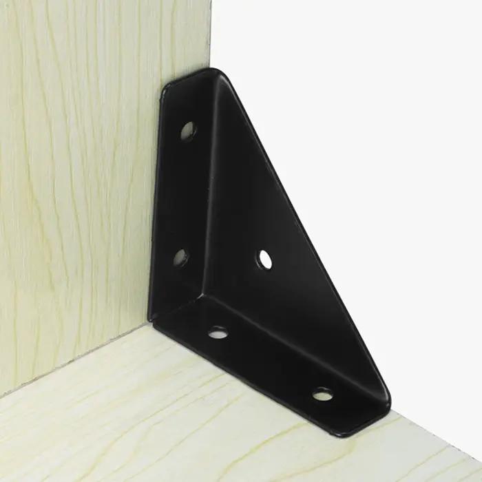 Supports d'angle triangulaires droits, connecteur d'angle de meubles en bois, étagère de Joint de comptoir, Support en L pour supports d'angle décoratifs
