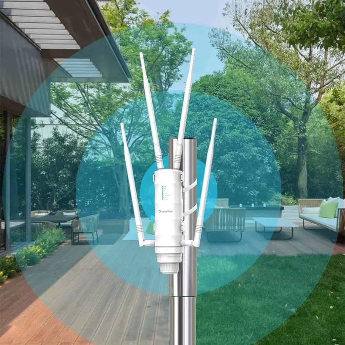 Prolongateur de WIFI sans fil à longue portée pour l'extérieur, résistant aux intempéries, haute puissance, I-répéteur Wifi 6 AX1800, AC1200, bande pour touristes, booster 2.4G et 5 mesurz