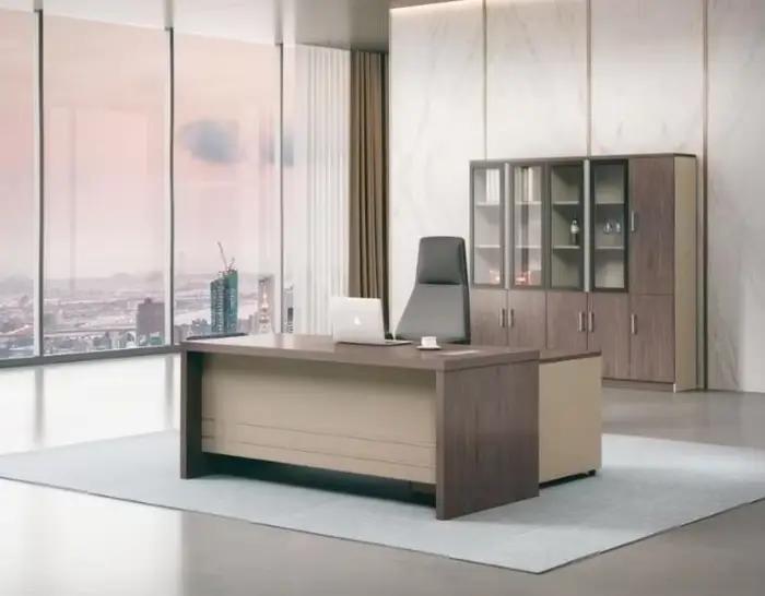 Designs modernes Dernière bureau Table de poste de travail Ceo boss High Tech Executive Mdf