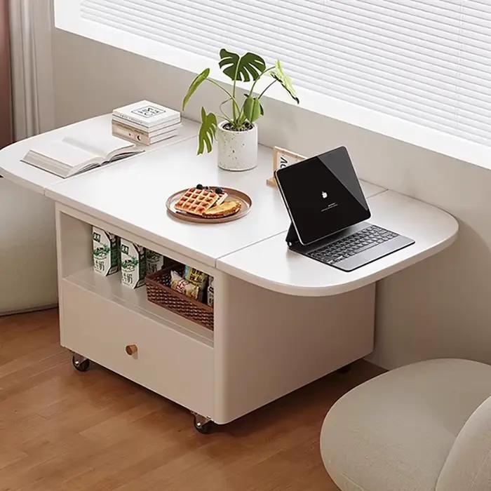 Style nordique Kawaii Table Basse organisateur tiroir à la mode luxe pliable