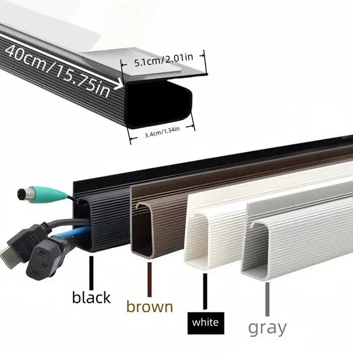 1pc Gestion de câbles sous le bureau en PVC