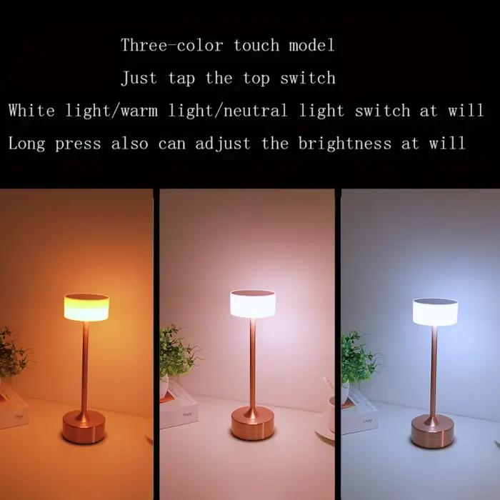 Lampe de bureau moderne et minimaliste avec haltères USB