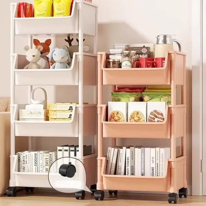 Chariot bibliothèque cuisine rangement fente armoire de rangement salle de bain salon maison organisateur support cuisine coin étroit