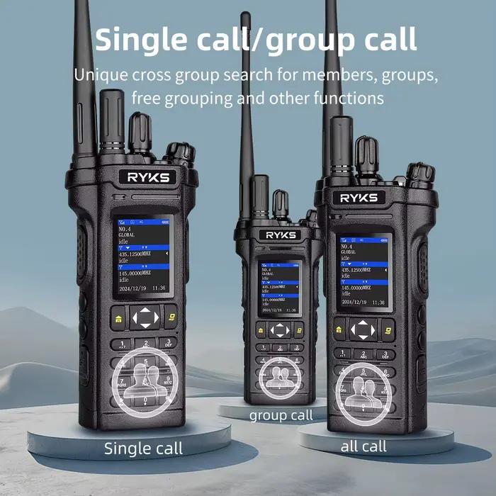 Ry-5288Plus Autoradio Poc Radio Uhf Vhf 10W Talkie-walkie Portée de conversation 5000Km