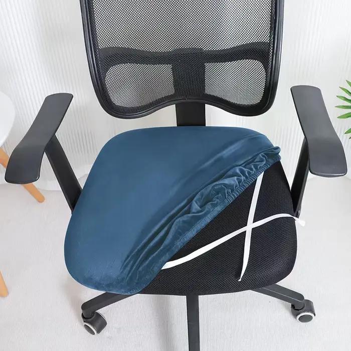 Housse de chaise de bureau en velours
