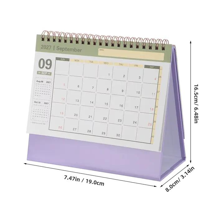 Calendrier de bureau 2027 moderne et minimaliste