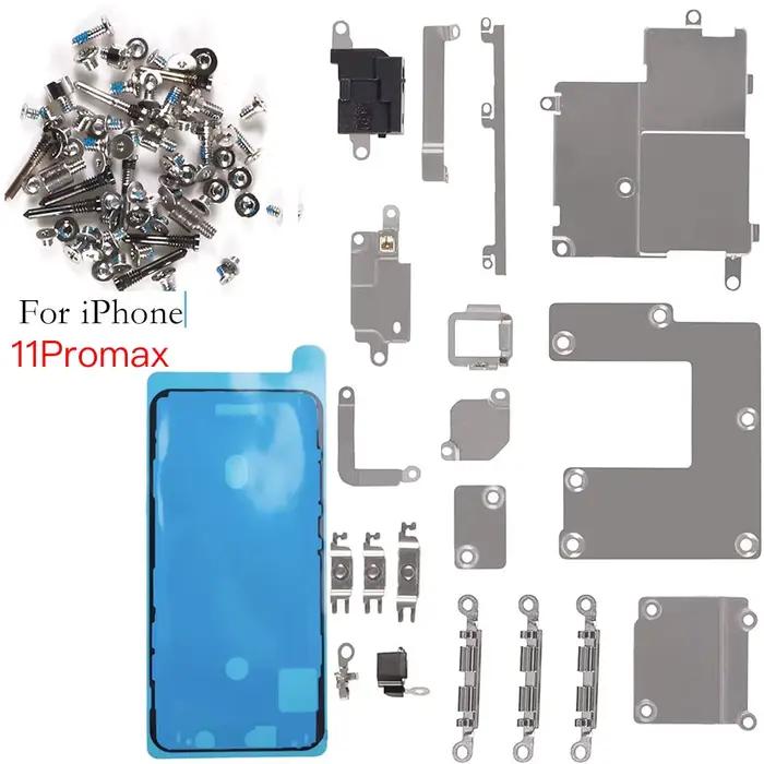 Accessoires intérieurs pour iPhone X XS XR 11 12 Mini Pro Max, support métallique avec jeu de vis complet, remplacement étanche