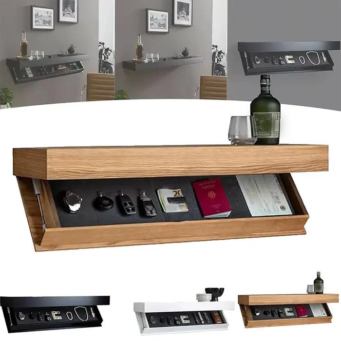 Étagère design avec compartiment secret