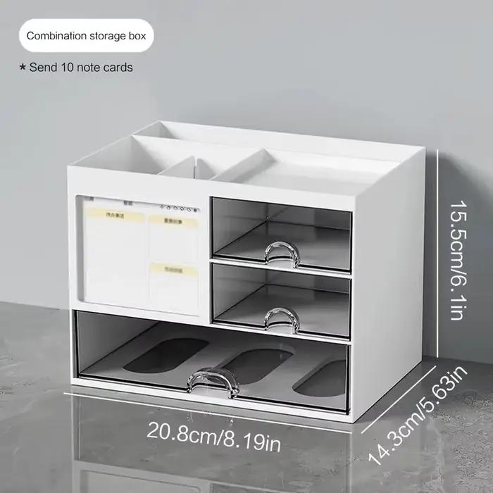 Boîte de rangement à tiroirs combinés de bureau