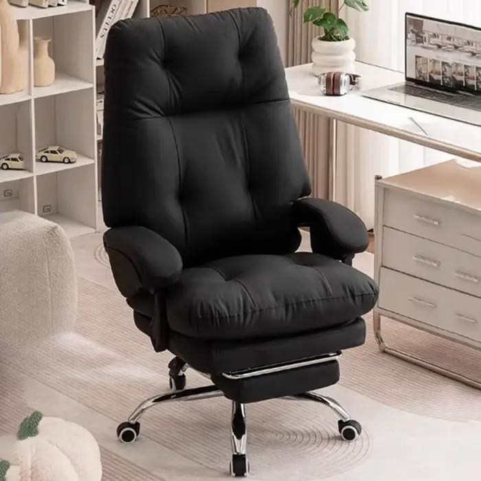 Chaise De bureau à domicile en cuir ergonomique moderne Mobile salon