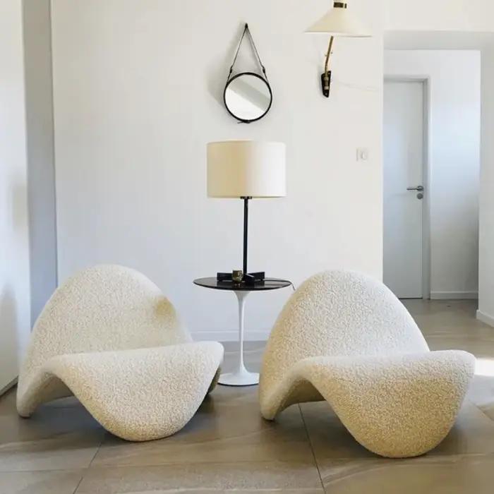 Fauteuil lounge ergonomique de designer nordique