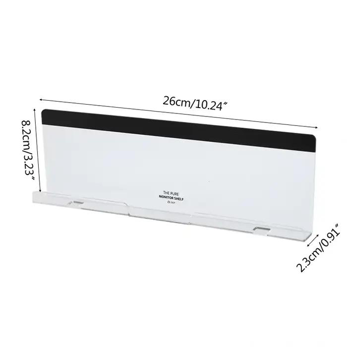 1 panneau de rangement de messages sous moniteur d'ordinateur