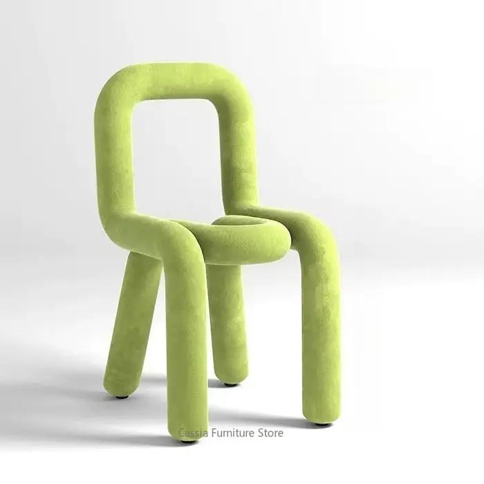 Chaise Courbée Créative de Style Nordique