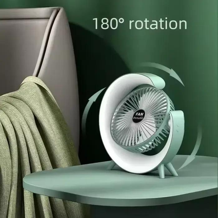 Ventilateur portable à LED rechargeable par USB