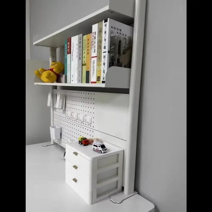 Étagère de rangement de bureau avec panneau perforé