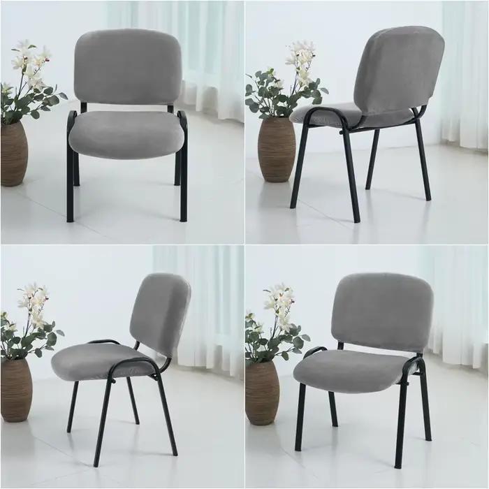 Housse de chaise en velours extensible 1/2/4 pièces