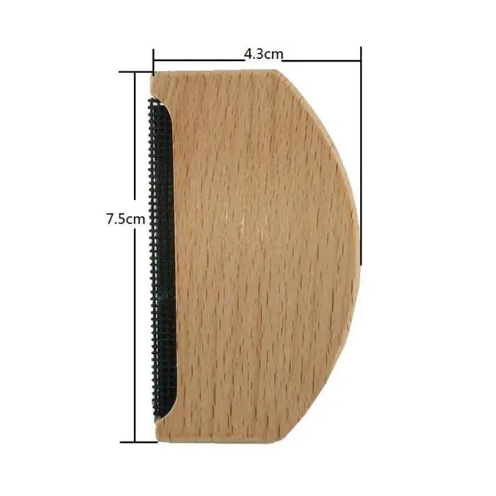 Épilateur en bois pour enlever les peluches, pull en cachemire, vêtements, rasoir en tissu pelucheux, boulochage au pompon, peigne de nettoyage Portable, brosse