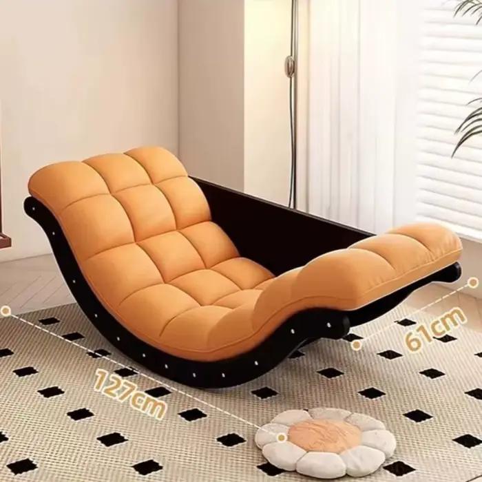 Fauteuils inclinables de salon, chaises à bascule Bauhaus, chaises de salon douces et uniques, style moderne, Sillas, meubles du milieu du siècle