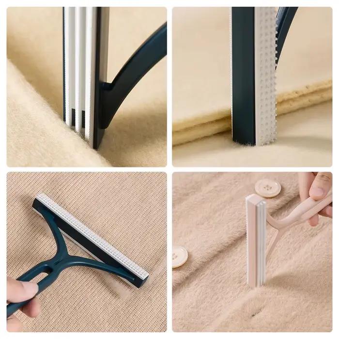 Meubles propres dissolvant de poils d'animaux Double face capteur de peluches maison canapé capteur de cheveux chien épilateur nettoyant tissu rasoir grattoir