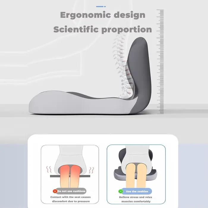 Coussin de siège ergonomique avec dossier