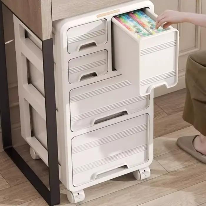 Armoire de rangement sous le bureau avec tiroirs amovibles et rangement pour articles divers chambre à coucher salon bureau moderne style européen polypropylène durable