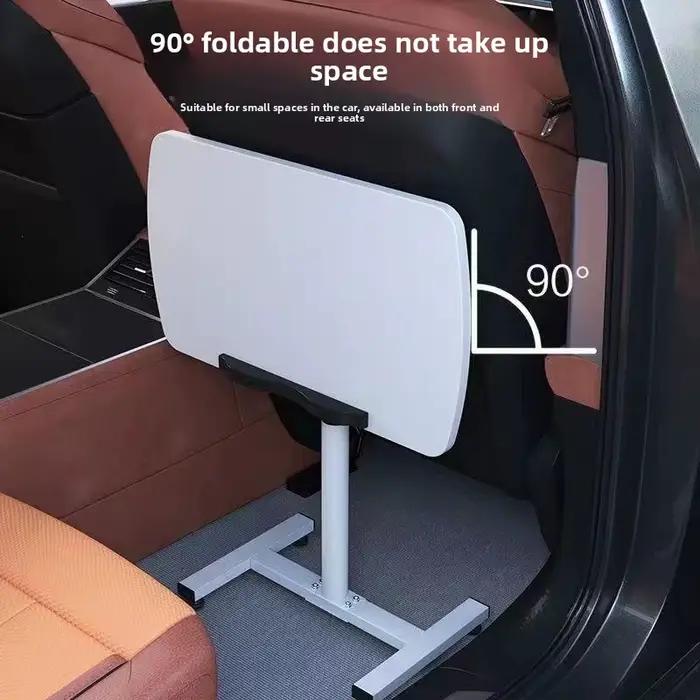 Bureau réglable en hauteur pour ordinateur portable - Rotation à 90° - Polyvalent et robuste pour étudiants et professionnels - Idéal pour travailler en déplacement