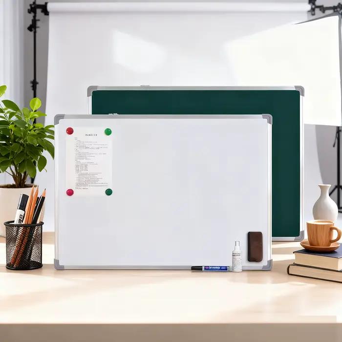 Tableau blanc magnétique double face