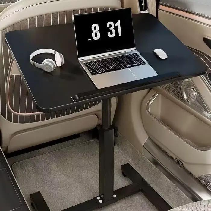 Bureau réglable en hauteur pour ordinateur portable - Rotation à 90° - Polyvalent et robuste pour étudiants et professionnels - Idéal pour travailler en déplacement