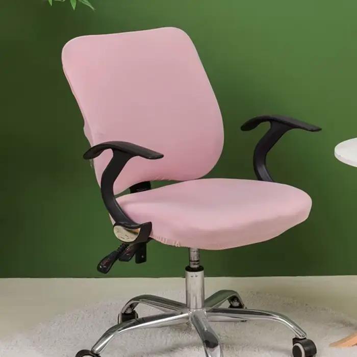Juste de chaise de bureau à dossier fendu