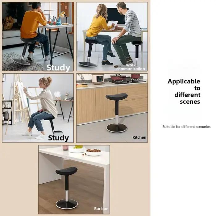 Dossier rotatif ergonomique selle confortable tabouret de bureau chaise de Bar de Style équitation