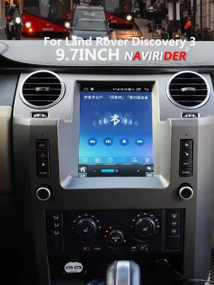 Android 15 pour Land Rover Range Rover Discovery 3 2004-2009 lecteur vidéo multimédia intelligent radio GPS 4G WiFi Carplay 9.7"