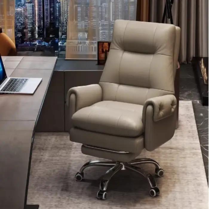 Fauteuil de bureau ergonomique en cuir écologique pour gaming
