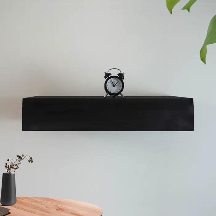 Etagère Flottante Homyl en Bois Rustique avec Compartiment Secret pour Salon Bureau Chambre Salle de Bain Occasions Spéciales