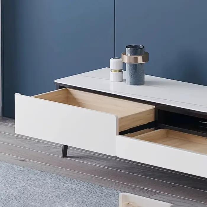 Meuble TV élégant au design créatif moderne avec tiroirs