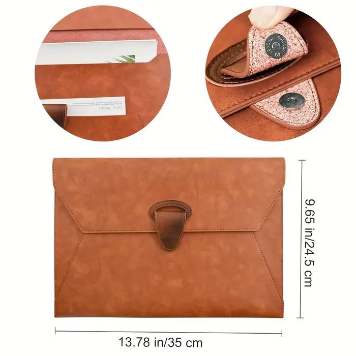 Organisateur de dossiers A4 marron Vintage