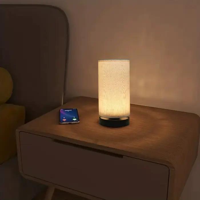 Lampe de table en tissu nordique