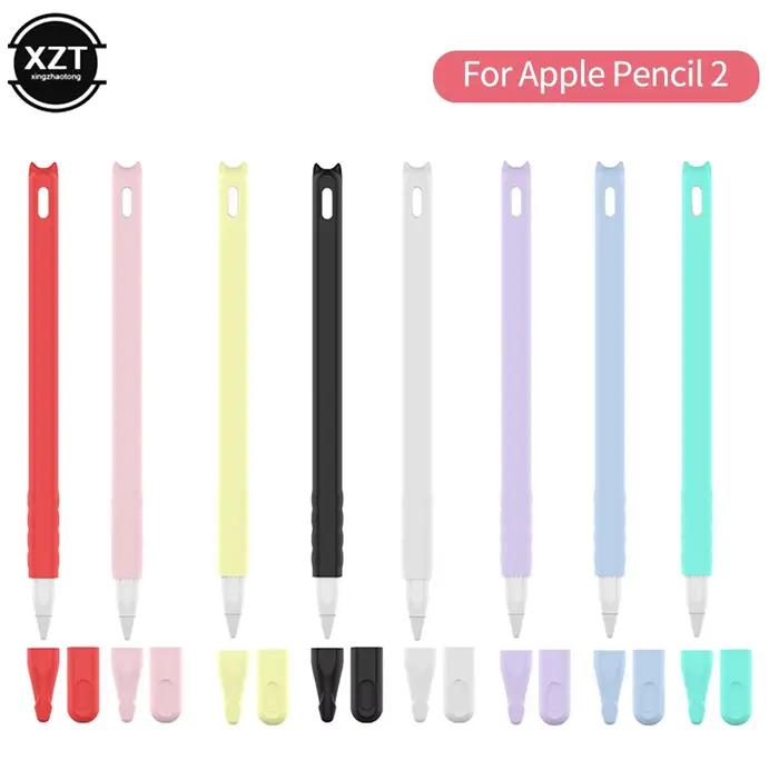 Nouvel étui pour Apple Pencil 2e génération pour Apple Pencil 2, support d'accessoires, manchon de protection en Silicone Premium pour iPad