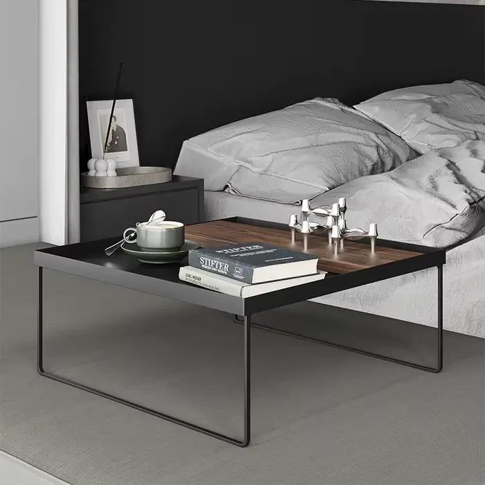 Table de baie vitrée tendance, support de Tatami japonais, Compact, côté fenêtre, bureau, chambre à coucher, Table minimaliste en bois