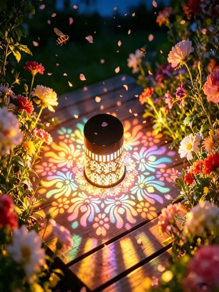Lampes solaires Lotus et Pivoine