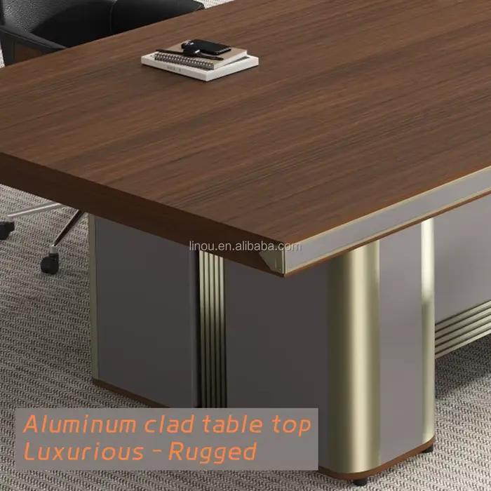 Table de conférence de bureau modulaire moderne pour 12 personnes
