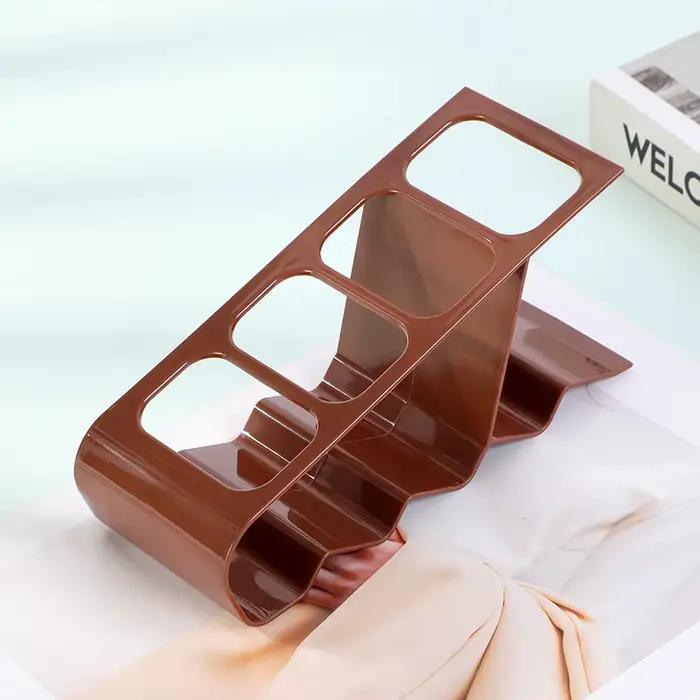 Organisateur de télécommande à 4 compartiments support de rangement de bureau créatif en plastique polyvalent pour salon bureau et divers espaces de rangement