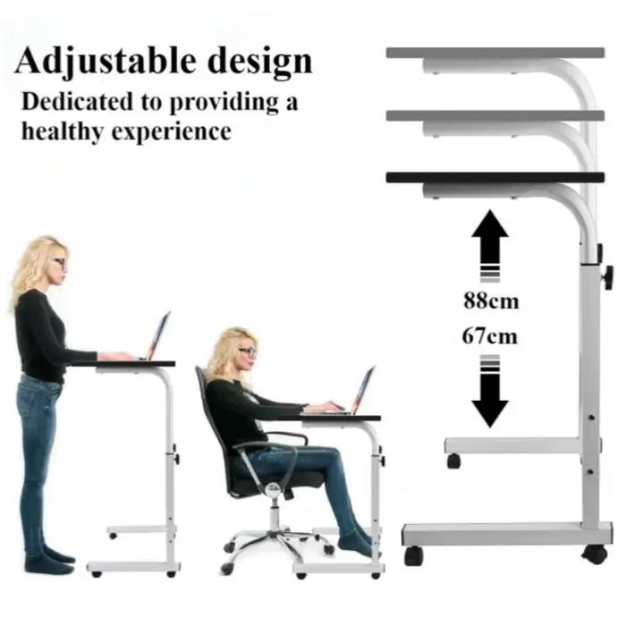 Bureau de chevet avec roulettes universelles