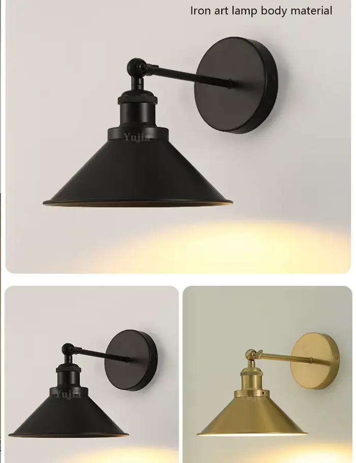 Applique murale LED réglable en laiton noir